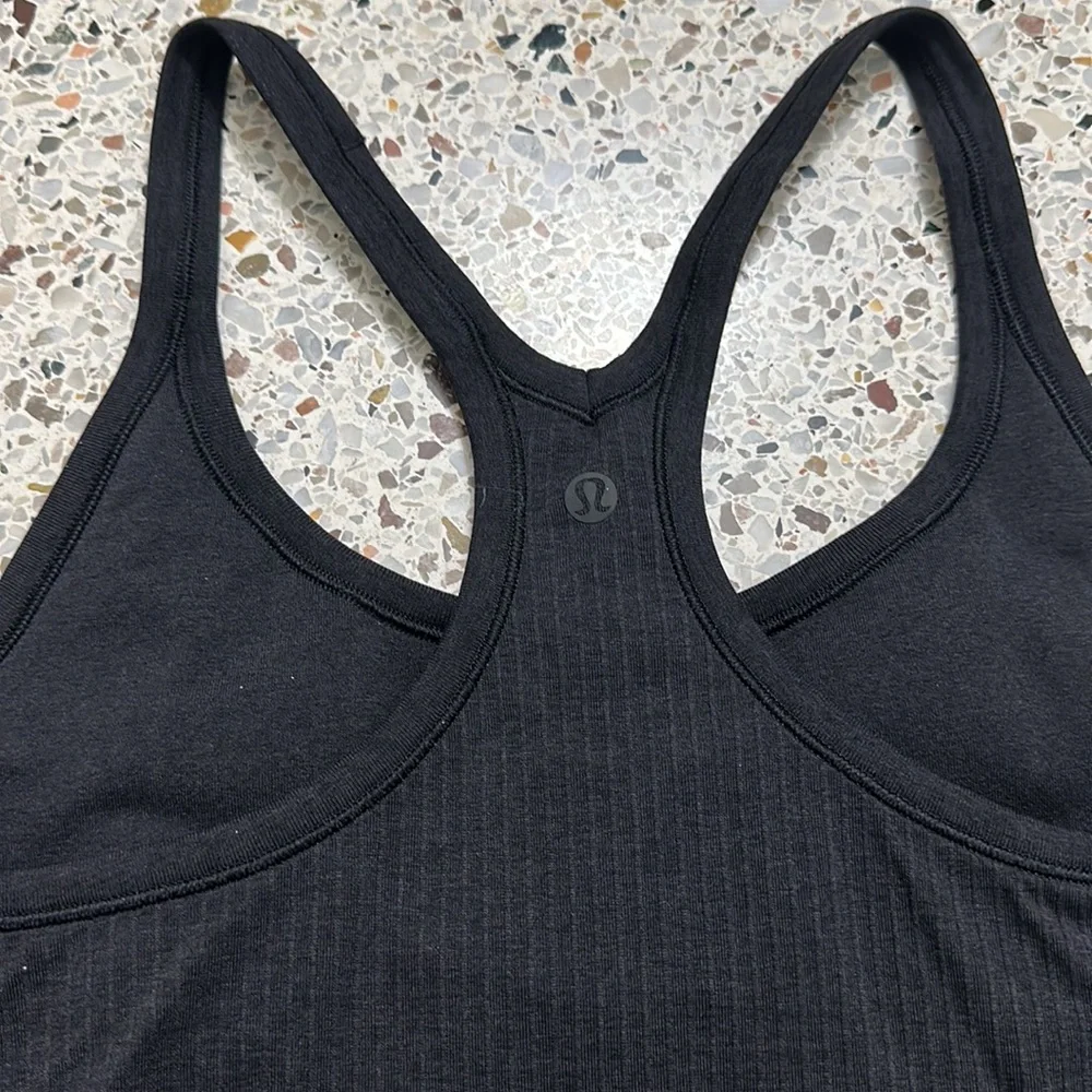 Lululemon black Ebb to Street racerback ribbed tank 12_5